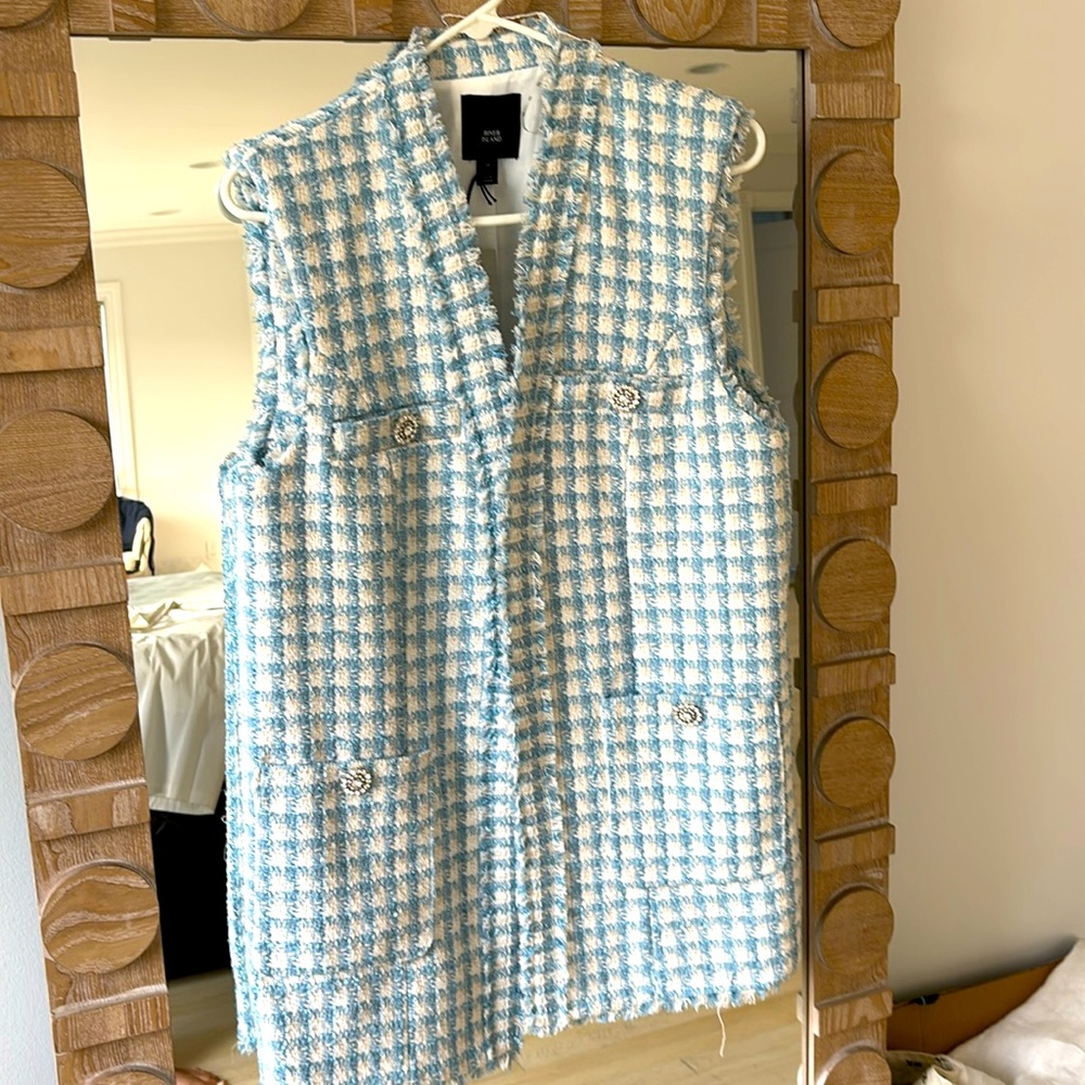 NEW RIVER ISLAND TWEED VEST